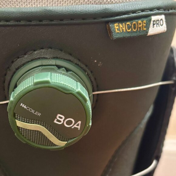 Like New Vans Encore Pro BOA Snowboard Boot, Dark Green, Size 8 - Picture 5 of 11